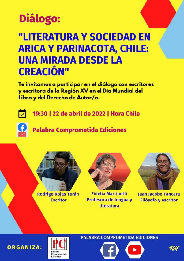 #DIADELLIBRO: INVITACIÓN A DIÁLOGO LITERATURA Y SOCIEDAD EN ARICA
