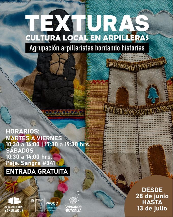 ARICA: EXPOSICIÓN ARPILLERAS PATRIMONIALES “TEXTURAS”